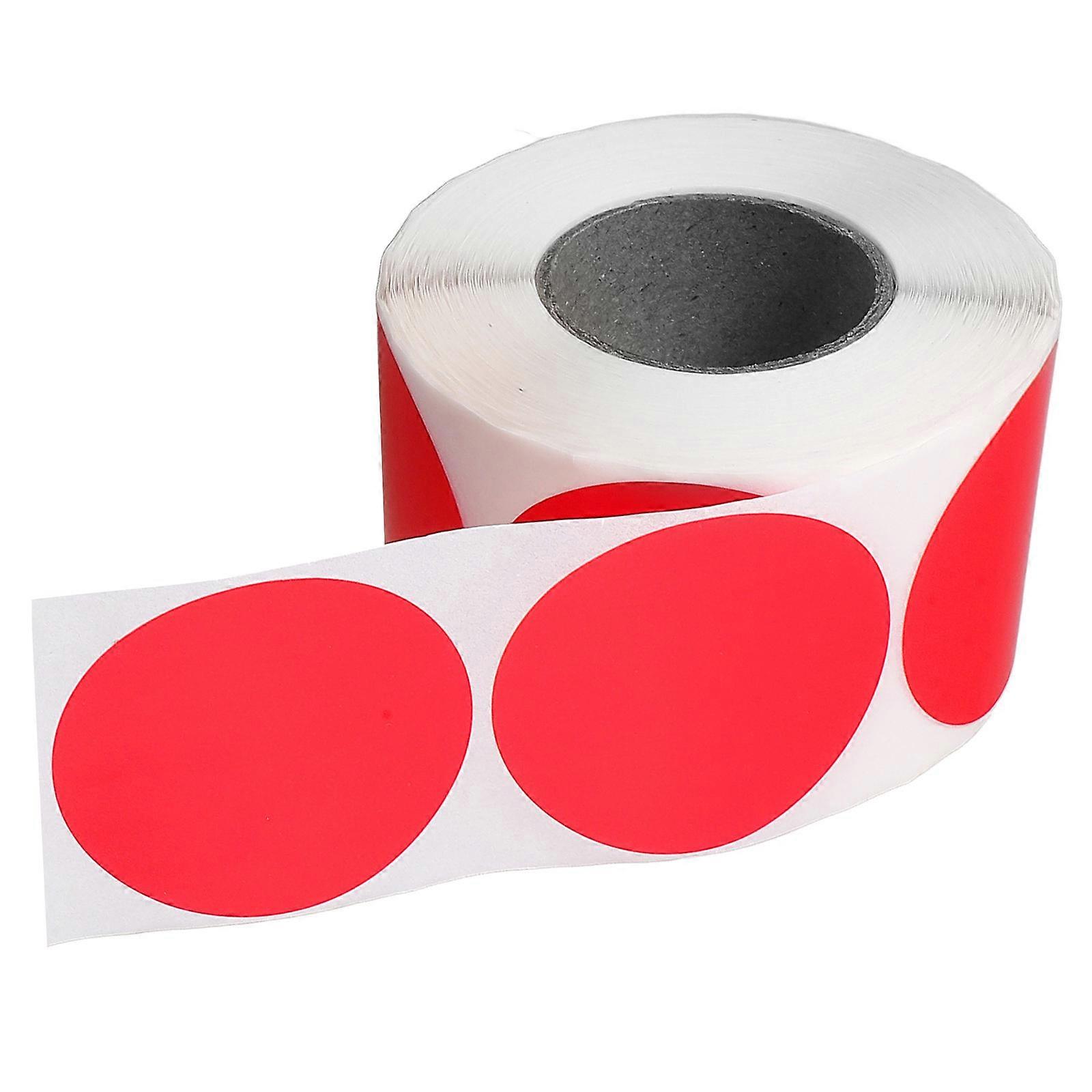 Yellow Round Thermal Self Adhesive Labels for Inventory Storage and Organization – Scratch and Wear Resistant, Printable Stickers for Label Printers