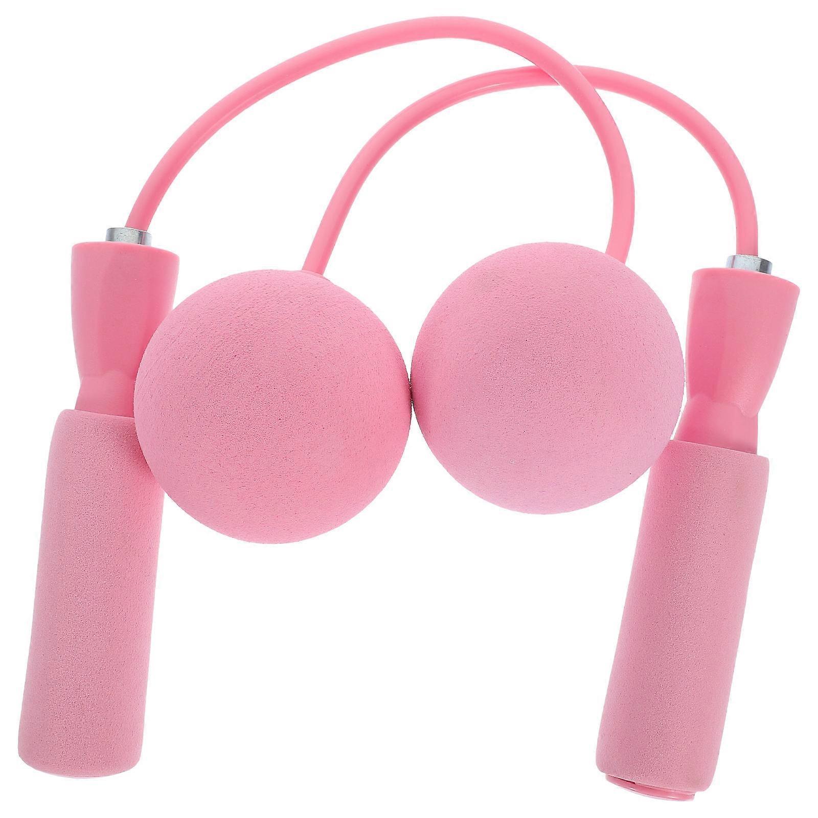 Fitness Jump Rope Cordless Design Exercise Equipment For Adults Pink 1Pair