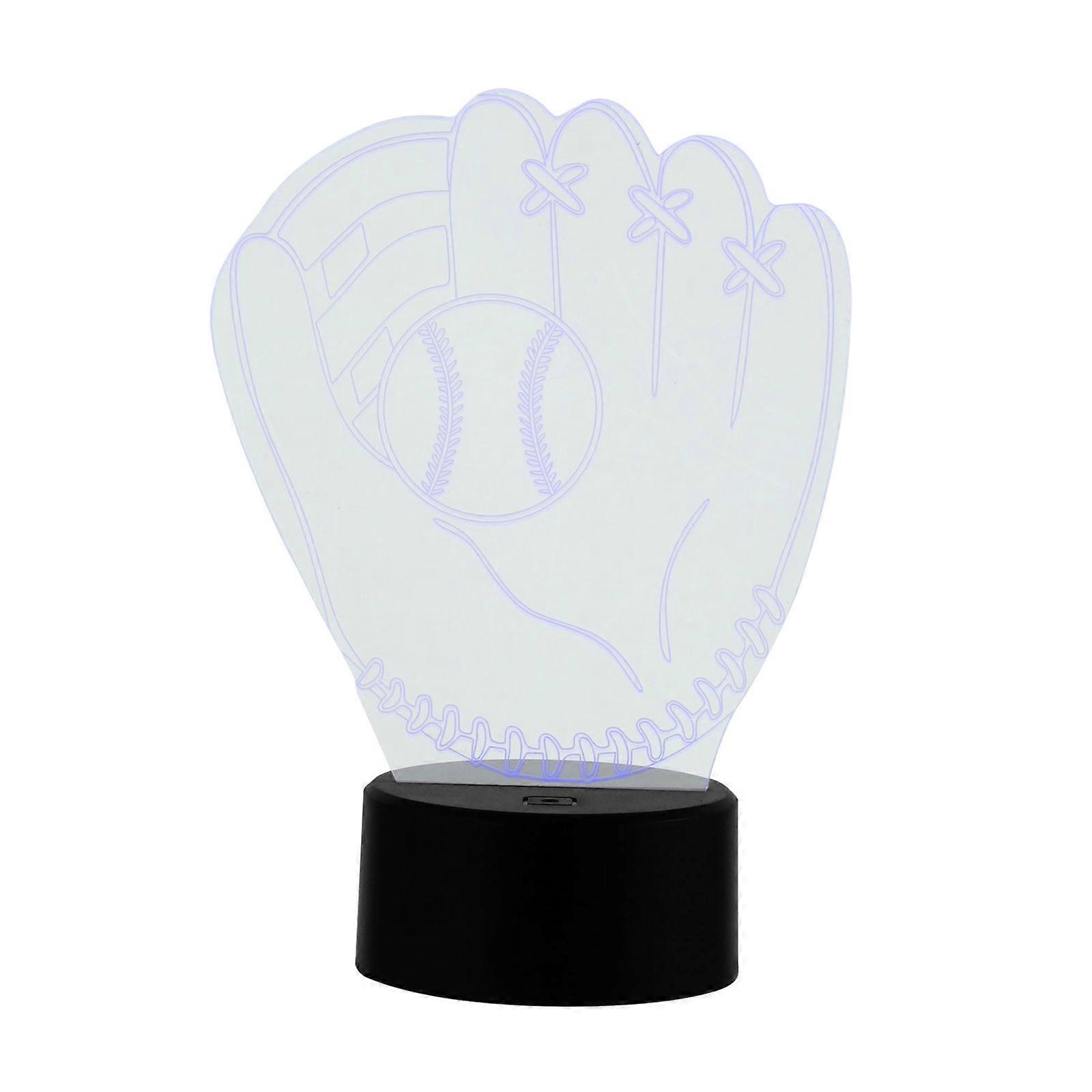 Baseball Night Light Table Light Touch Control present Recipients 8.3 5.7 1.6in 1Set