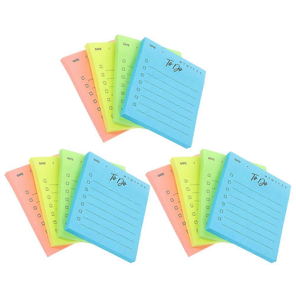 Memo Pad Student Memo Note Portable Writing Home Use Rectangular Repositionable 12Set