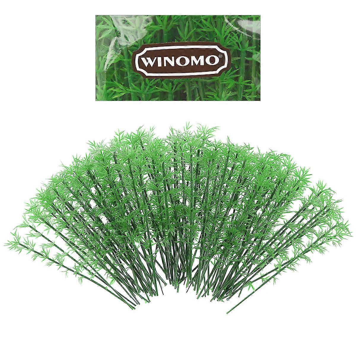 Landscape Scenery Trees Model Plastic Bamboo Trees Building Supplies Green 100Pcs