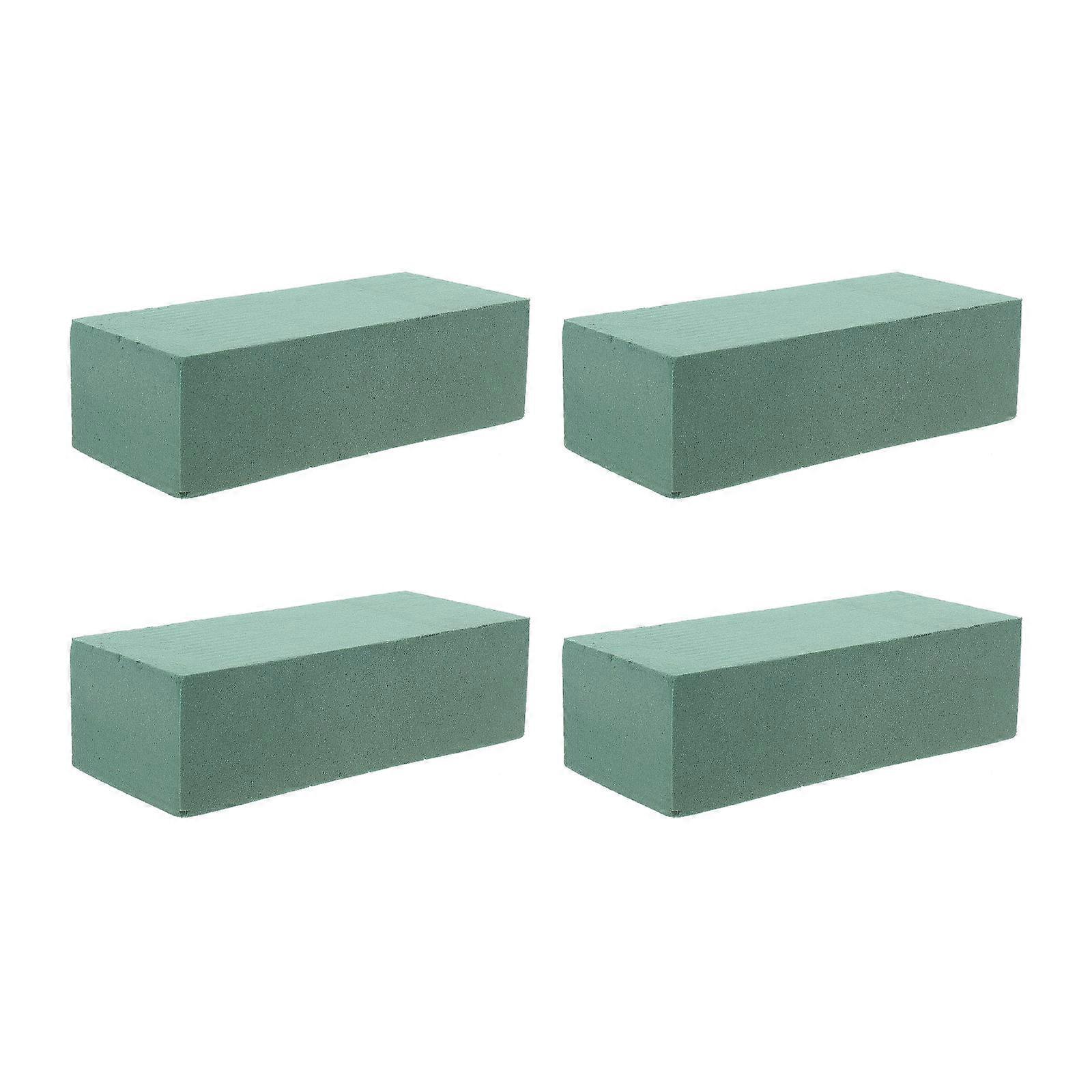 Fresh Flower Arrangement Supplies Floral Foams Simple Design Green 23X10.2cm Home Users 4Pcs
