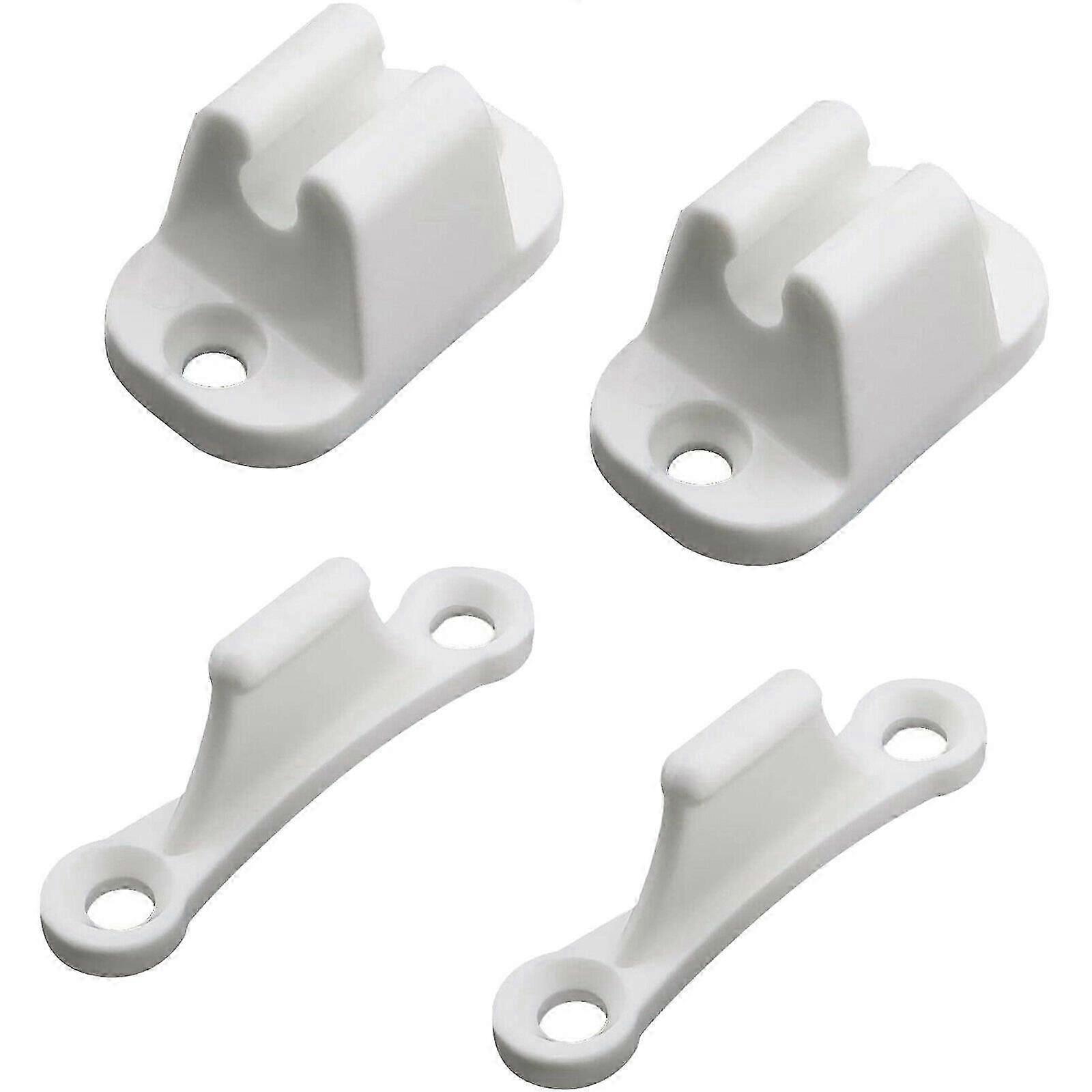 2x Deurslot Nylon Witte Deurhouder voor Caravan Camper Caravan Boot