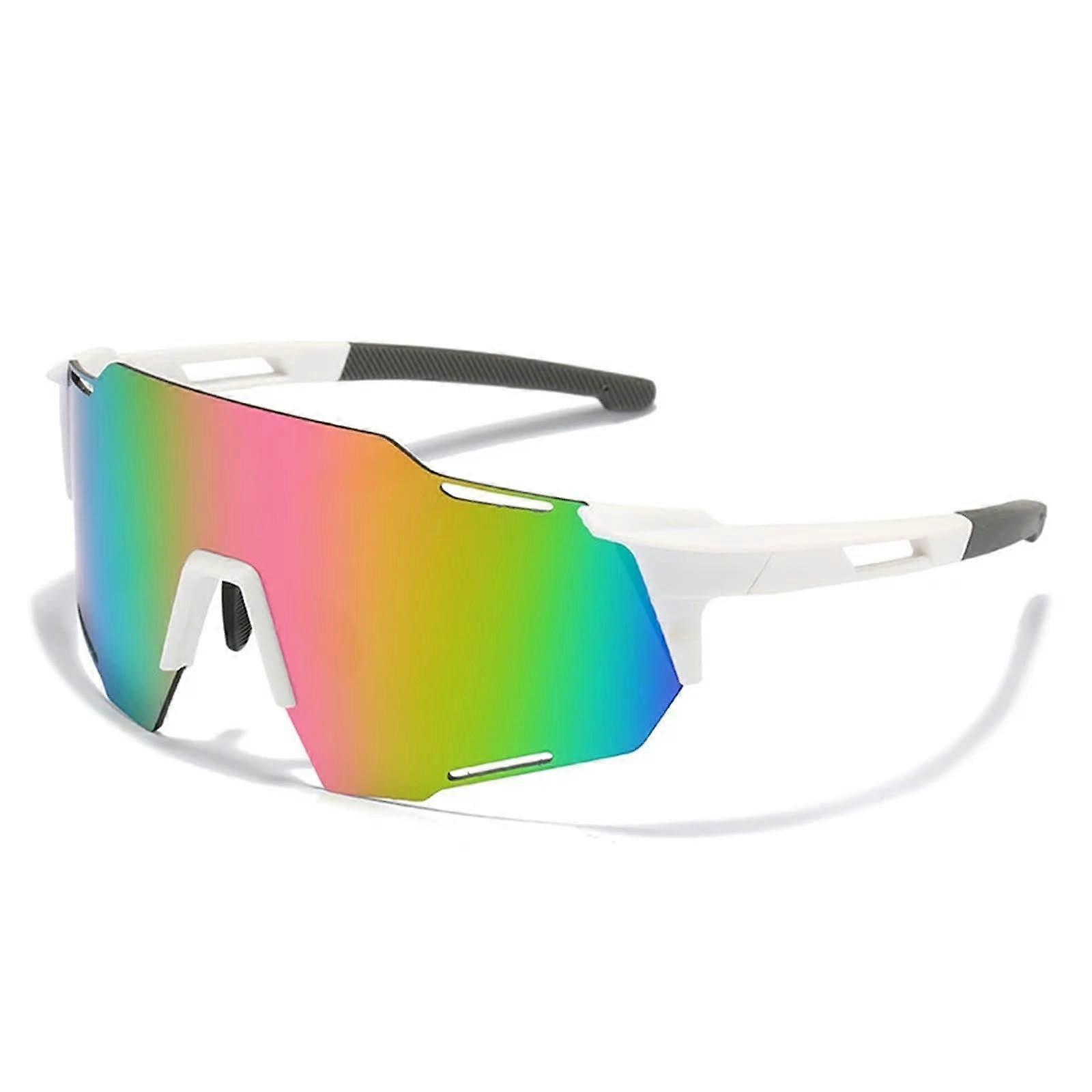 Fahrradbrille Herren Cycling Sunglasses UV400 Windproof Dustproof Goggles for Road and Mountain Biking Running