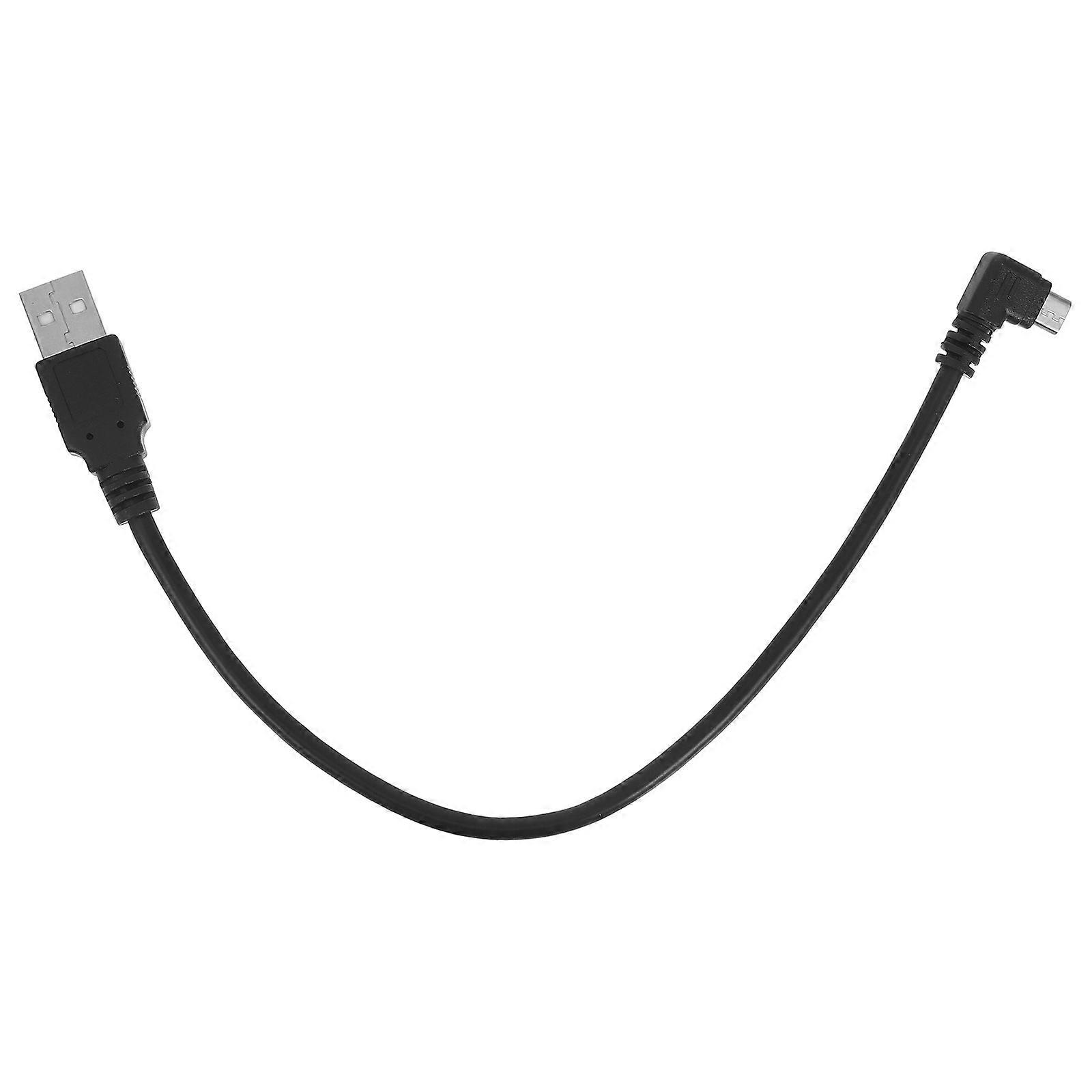 Usb Micro Cable Right Angle Micro Usb Cable Construction Easy To Plug And Unplug 1Pack