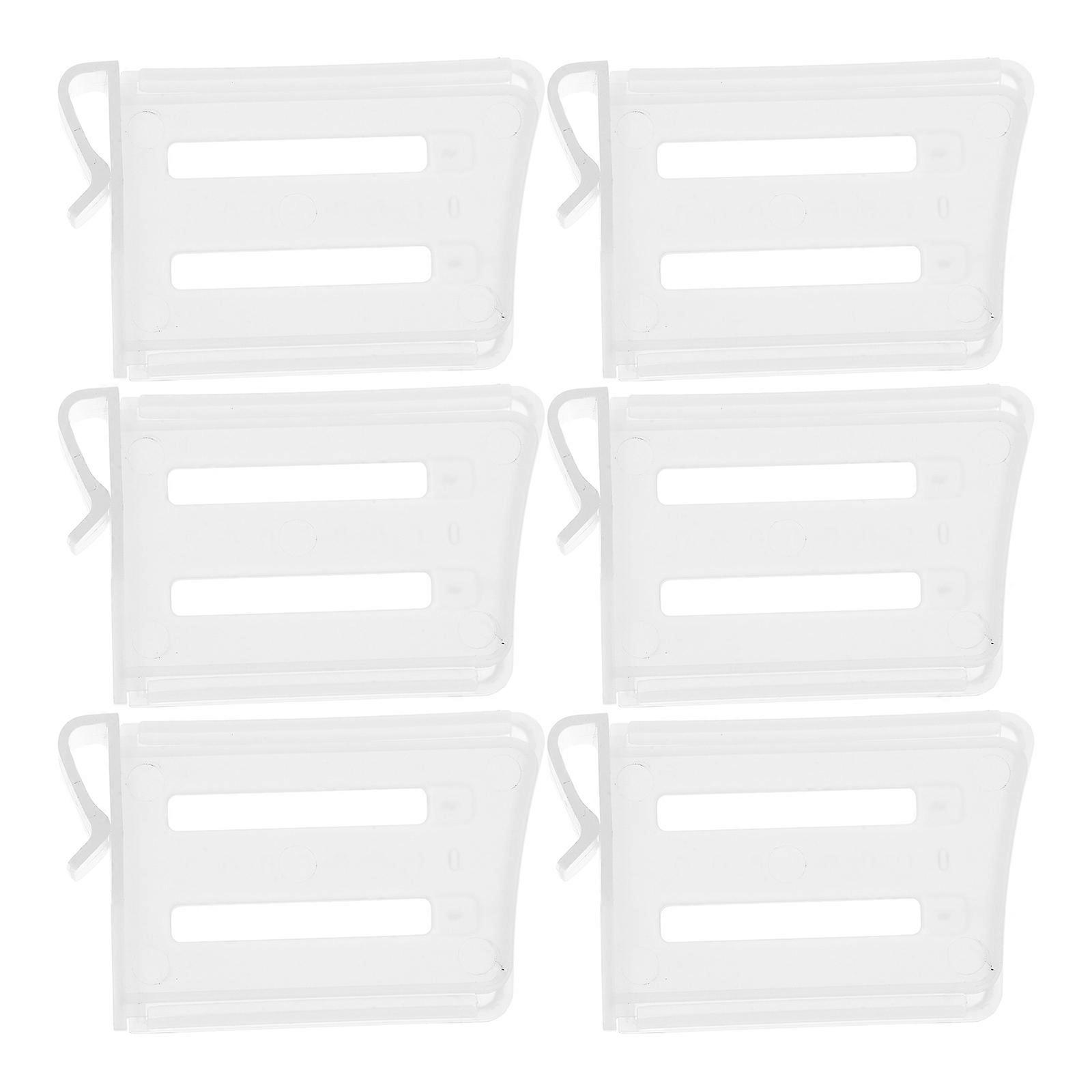 Space Maximization Refrigerator Door Organizer Plastic Partitions Board For Kitchen Appliances 6Pcs