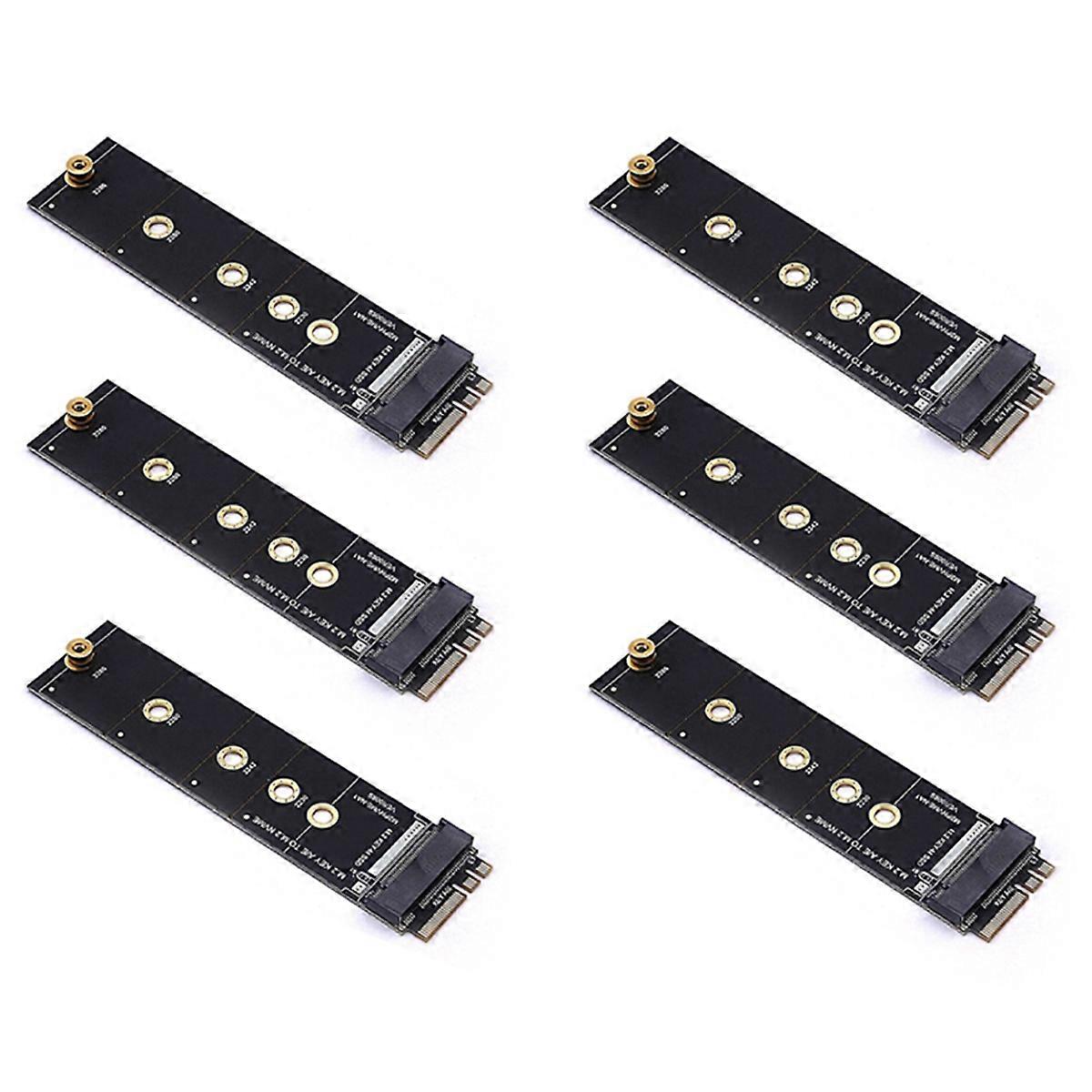 6X M.2 A+E KEY Slot to M.2 NVME Adapter Card NGFF to KEY-M Expansion Card NVMe PCI Express SSD Port 
