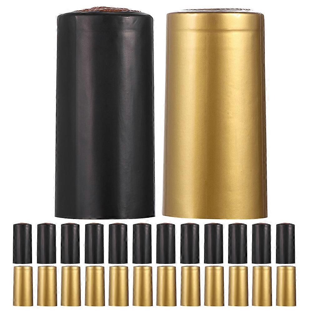 Bottle Shrink Wrap Caps Pvc Material Heat Shrinkable Caps For Bottles Prevent Winery Use 400Pcs
