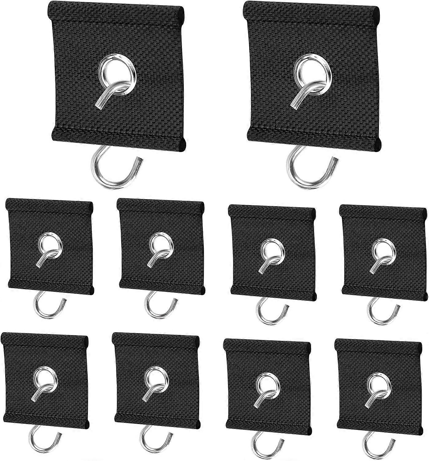 10pcs Double Weave Plastic Eyelets S Hooks for Rail Mounting