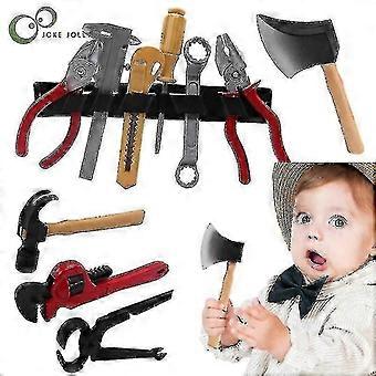 14pcs/set Simulation Repair Drill Tools Toys For Boys Pretend Play Model Diy Tool Play House Garden