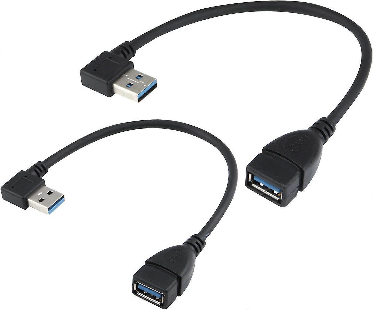 USB 3.0 extension cable, angled connectors.