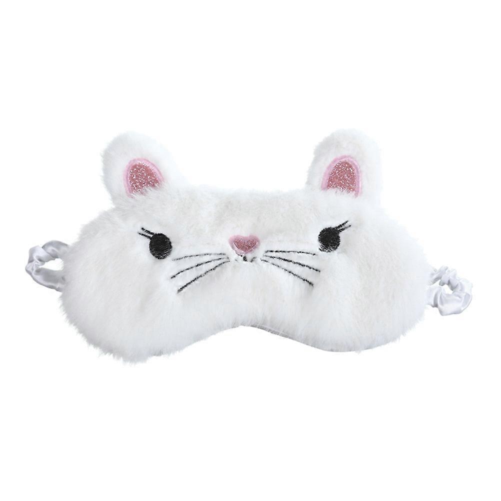 Sleep Masks Fluffy Cat Design Lightweight Comfortable Eye Mask for Sleeping 1Set