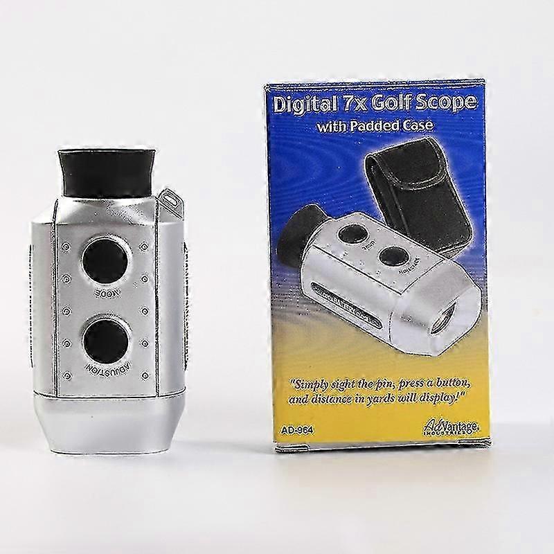 ゴルフレンジファインダー、ゴルフレーザー距離計、ポータブルユニバーサル電子スポッティング望遠鏡、パッド入りケース付きデジタル7xゴルフスコープ