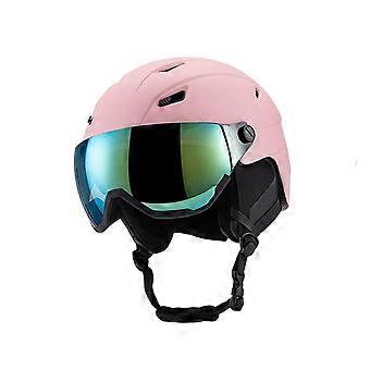Ski Helmet 59-61 cm with Integrated Goggles for Skiing Snowboarding Skateboarding