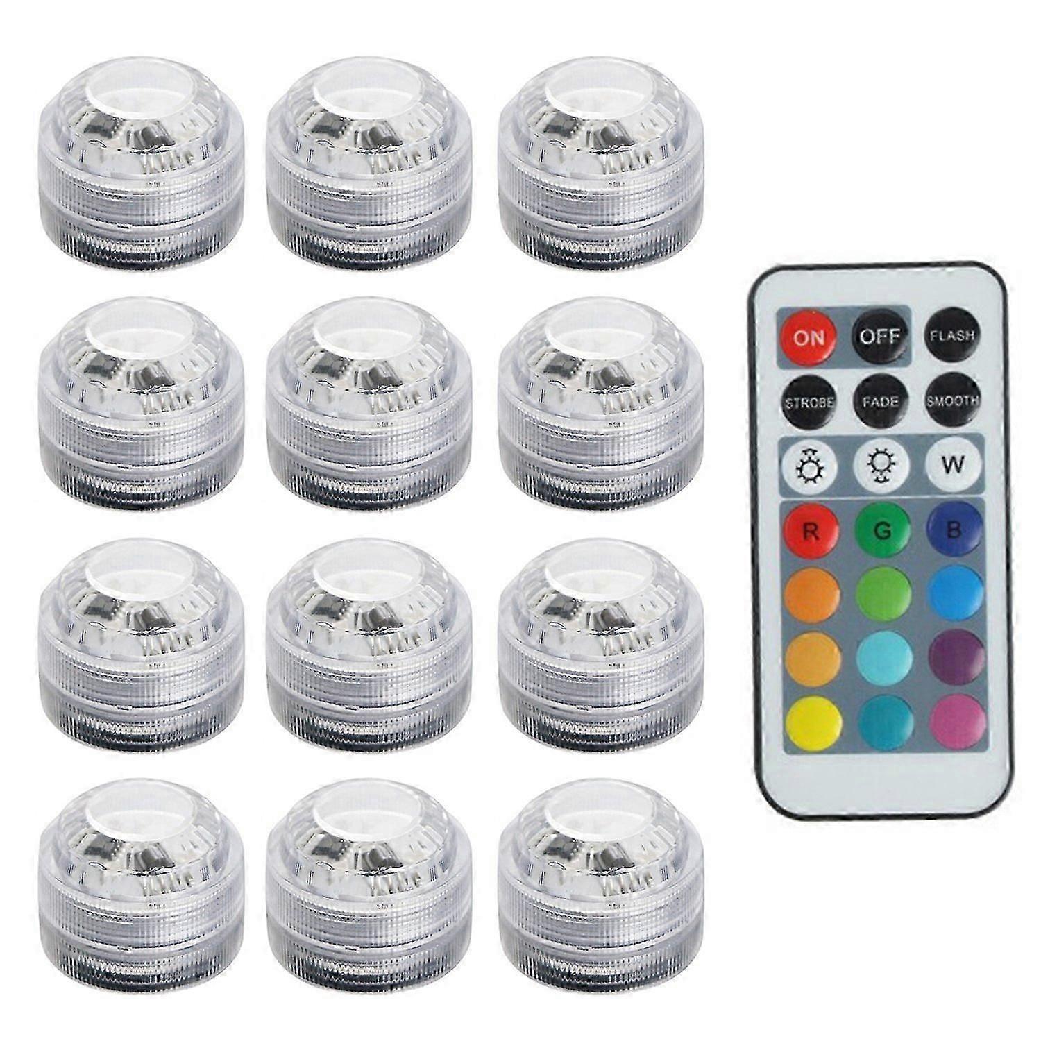 2025 Latest Model 12Pcs Underwater Lights with Intelligent Remote Control