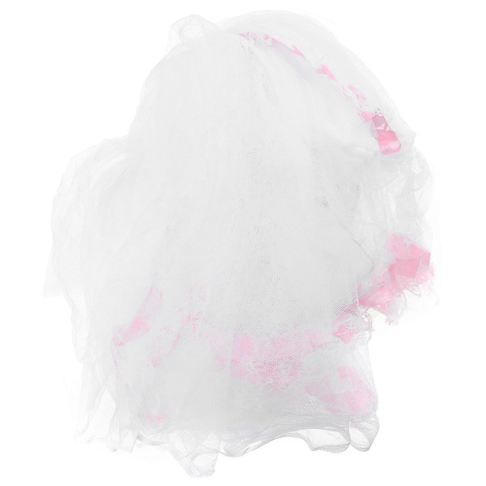 Bed Netting Canopy Reduce Flying Insects Pink 420x170cm Baby Bedroom 1Pack