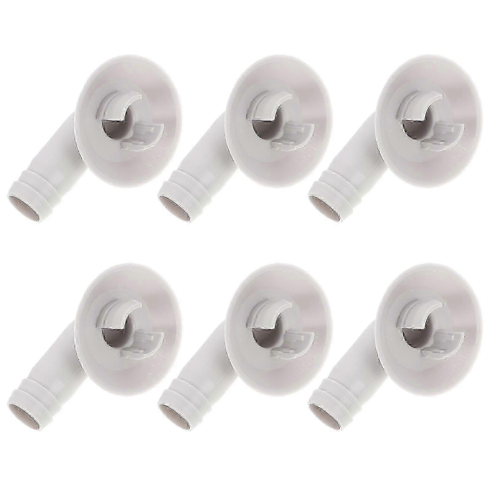 6pcs AC Drain Hose Connector Elbow for Air Conditioner Drainage Parts