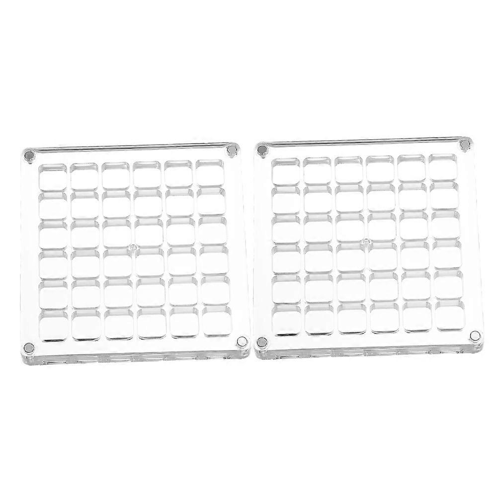 Seashell Collection Display Box Acrylic Seashell Display Case Shell Collectors Beach Adventures 4.6X4.6X0.7in Organizing 2Pcs
