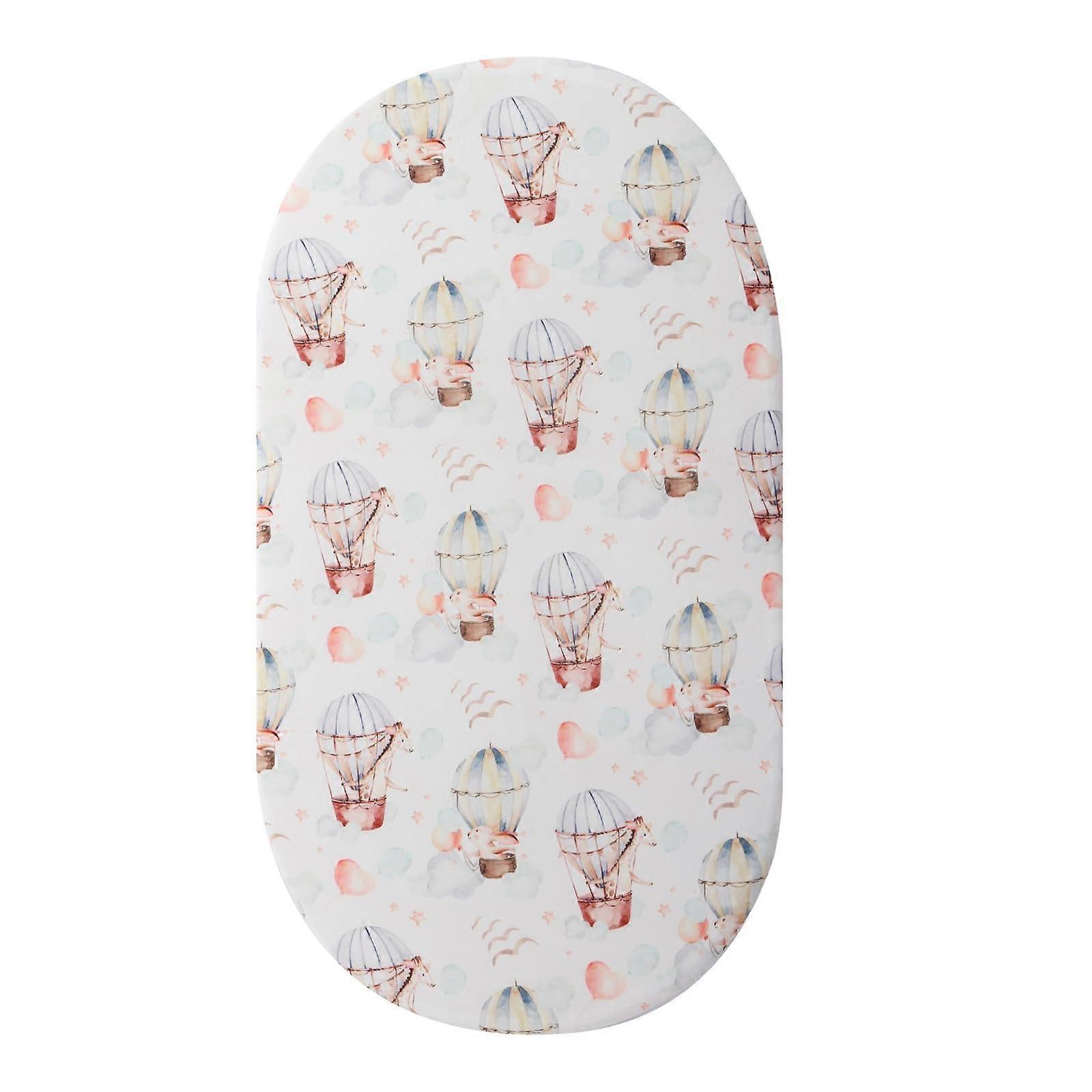 Baby Bassinet Fitted Sheet Soft Breathable Protective Sleeve Case For Boys Girls Fits Oval And Rectangle Mattresses
