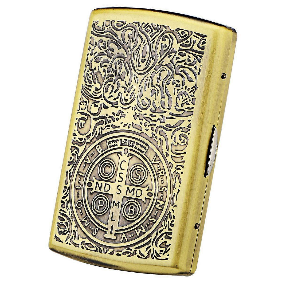 Authentic Double Gun Pure Copper Cigarette Box 319 Constantine Hell Detective 12-Pack Cigarette Box With Unique Creativity