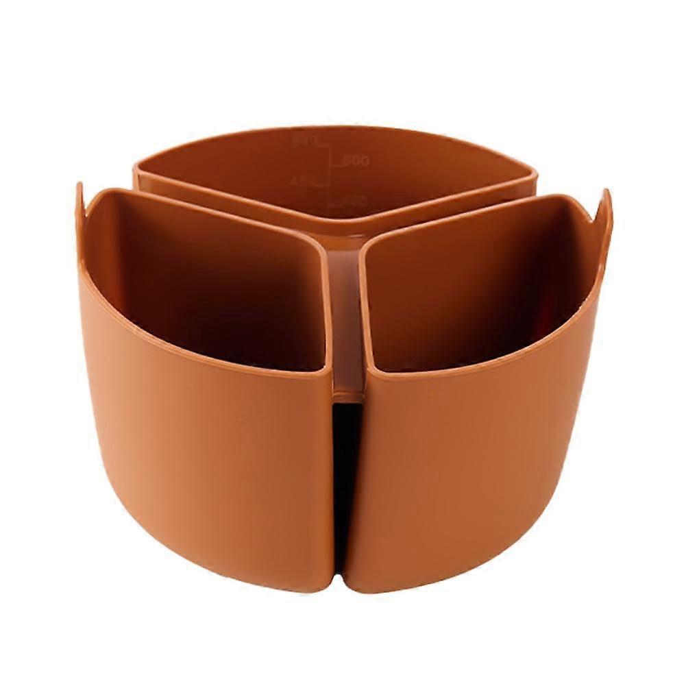 Silicone erts for slow cooking, pot dividers, reusable, leakproof dividers for easy ertion, Brown
