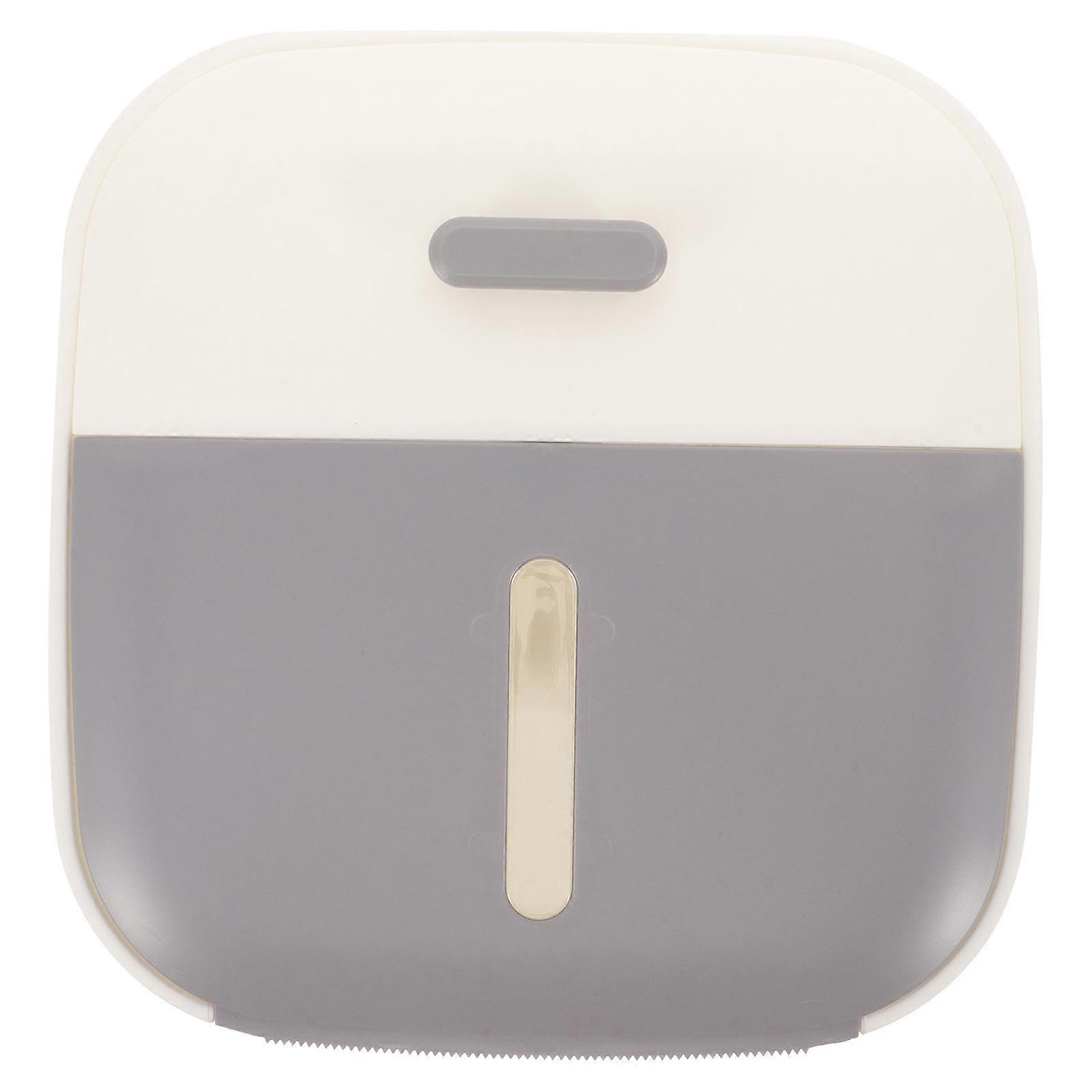 Office Tissue Organizer Wall Mounted Tissue Box Plastic Dining Room Use 22.00X21.50X13.00cm Tissue Storage 1Pack