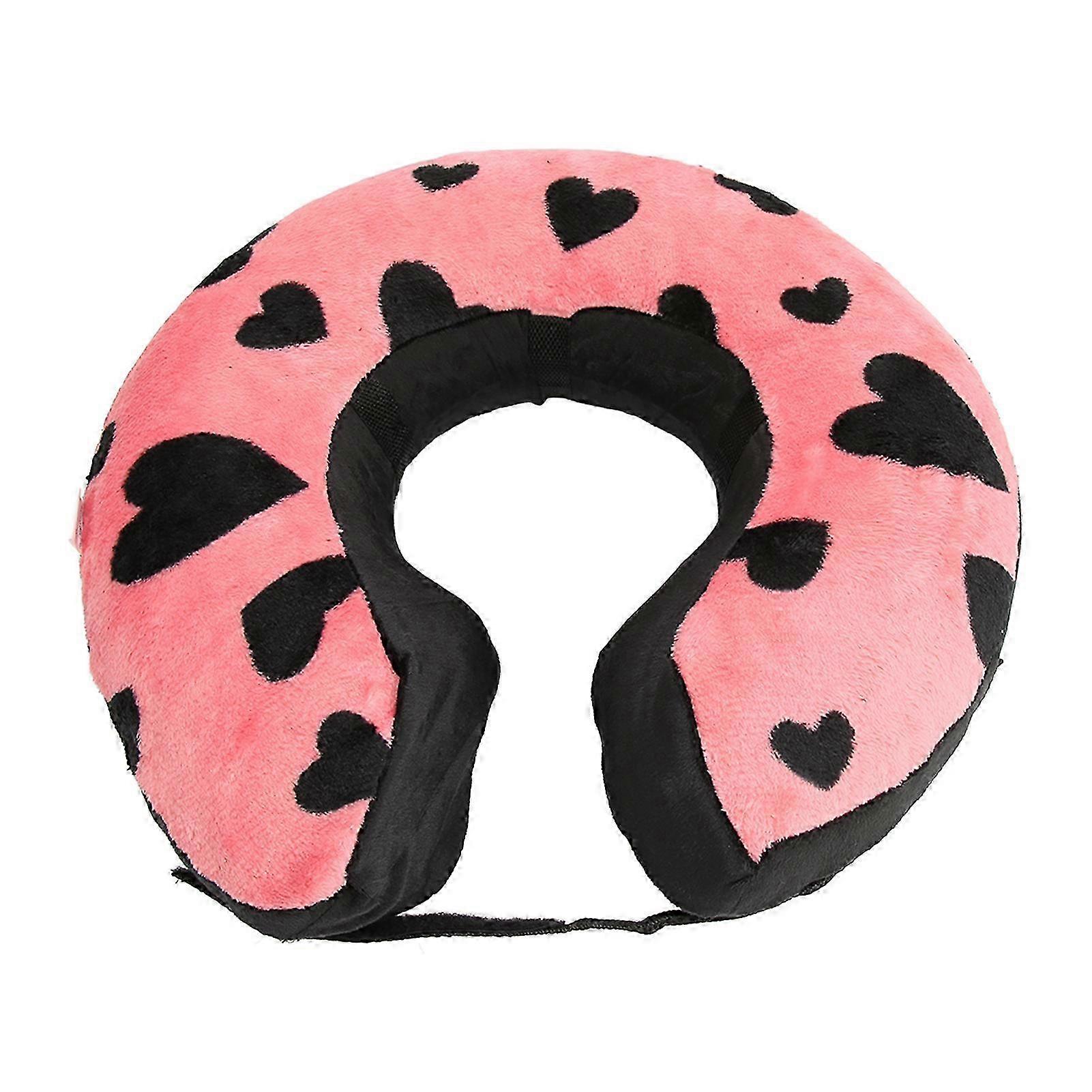 Adjustable Soft Inflatable Recovery Collar for Small Medium Large Dogs Cats - Love Peach Model S