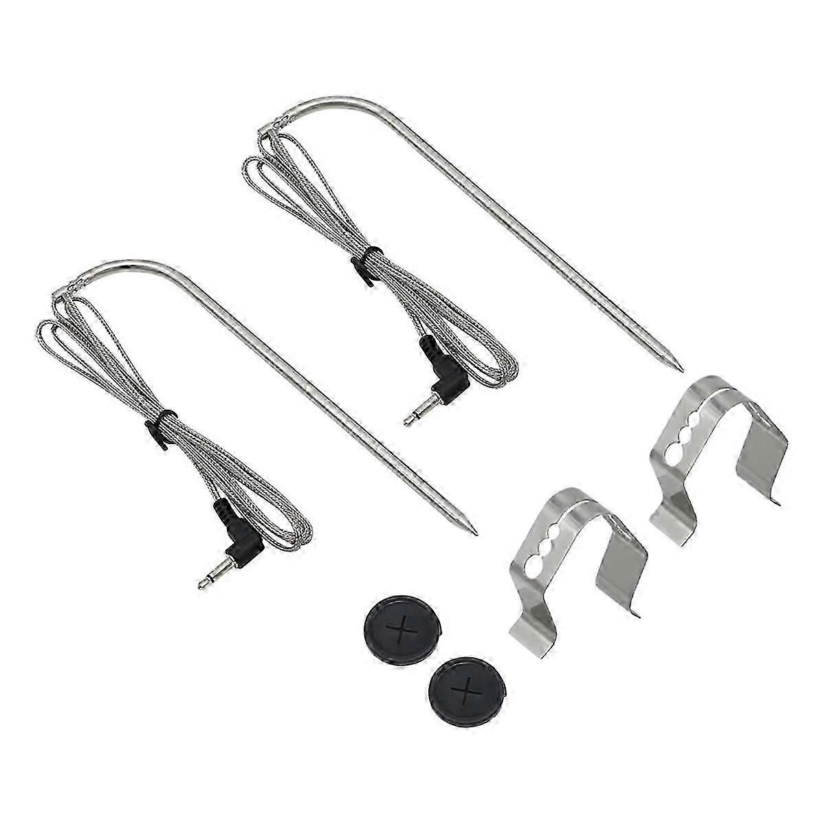 Meat Probe for Pellet with Digital Control Meat Probe Capability,Temperature Probes with Probe Clips Grommet