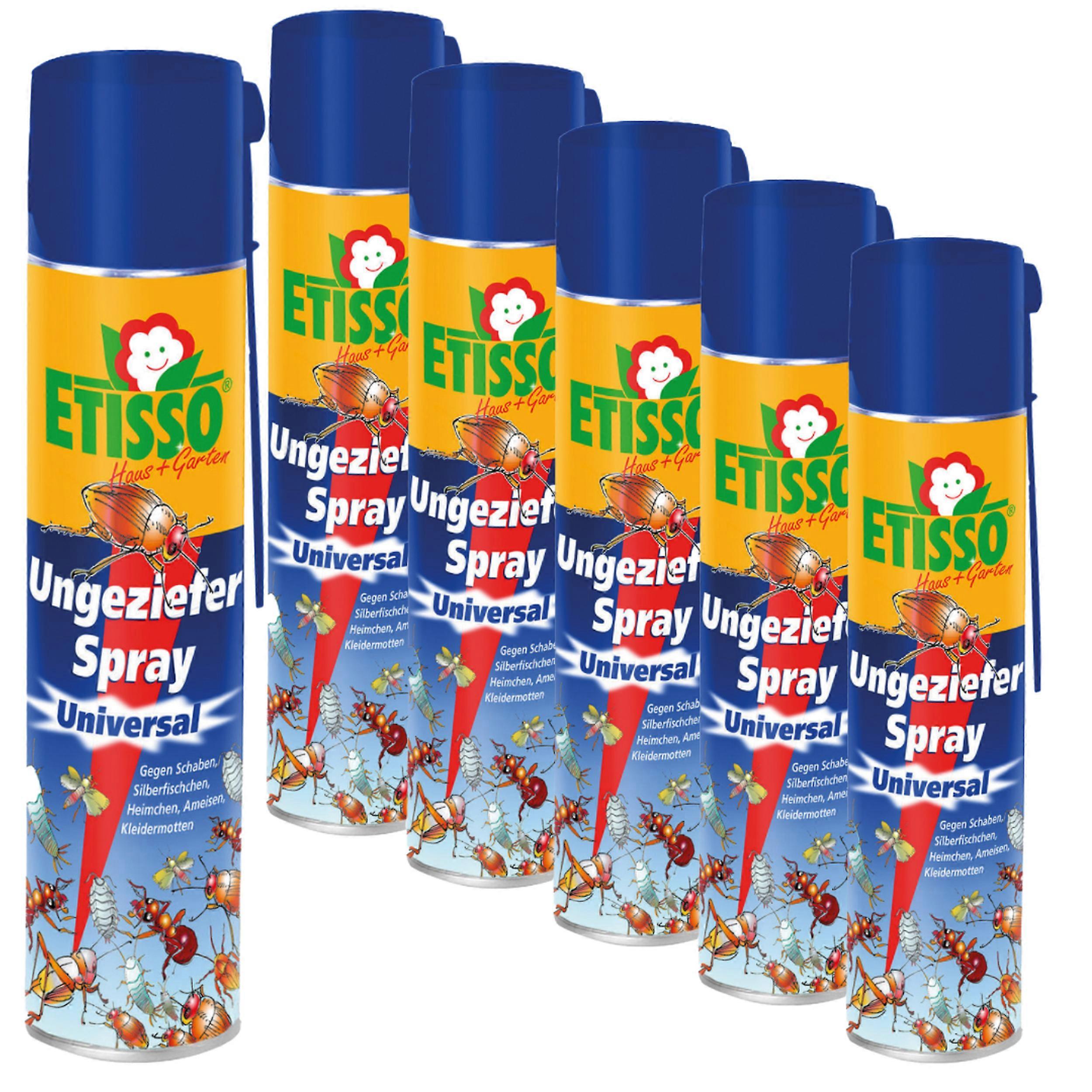 6 x ETISSO® 通用害虫喷雾剂，400 毫升