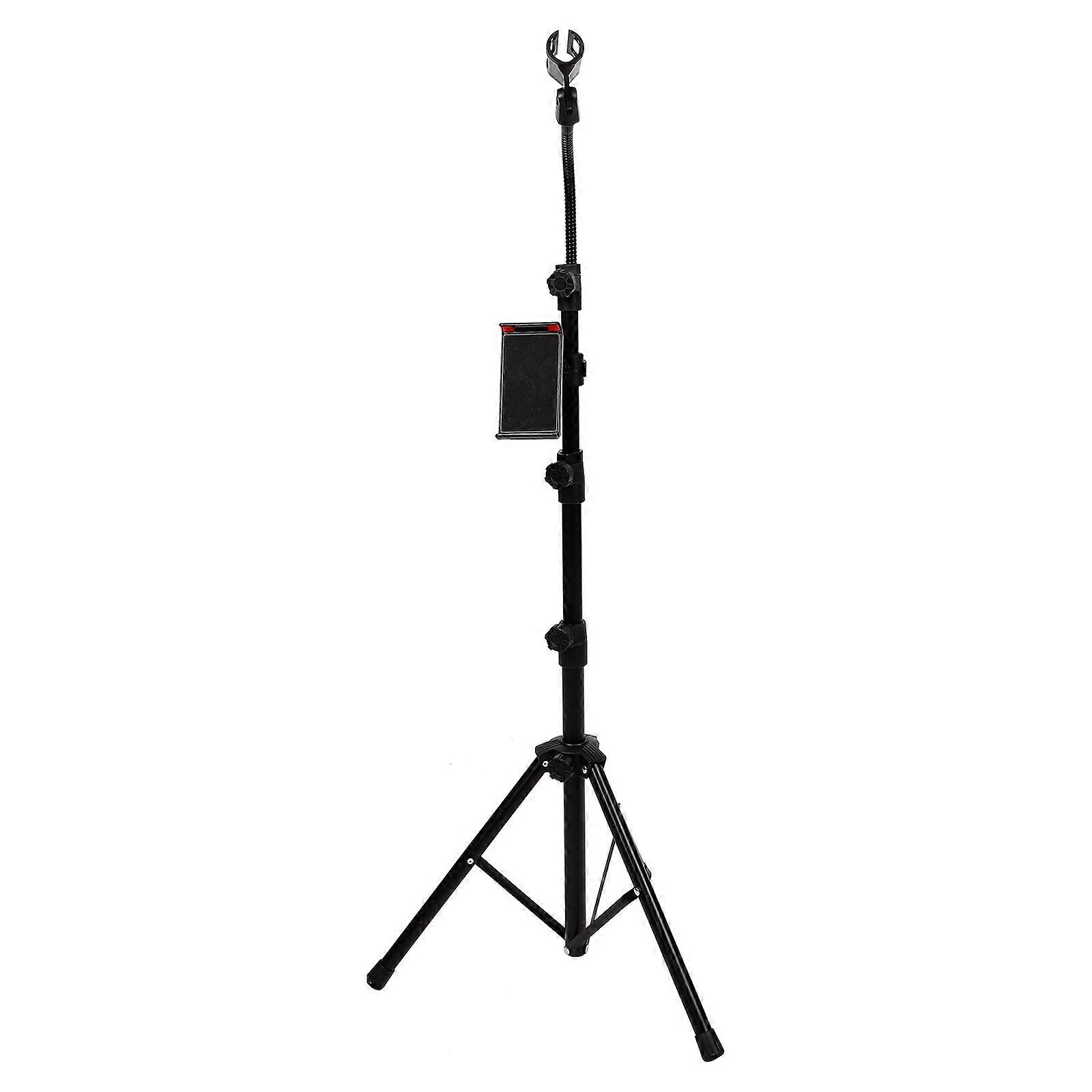Adjustable Tripod Mic Stand, Durable Telescopic Floor Stand for Stage Performances, Karaoke, Weddings, and Live Broadcasts