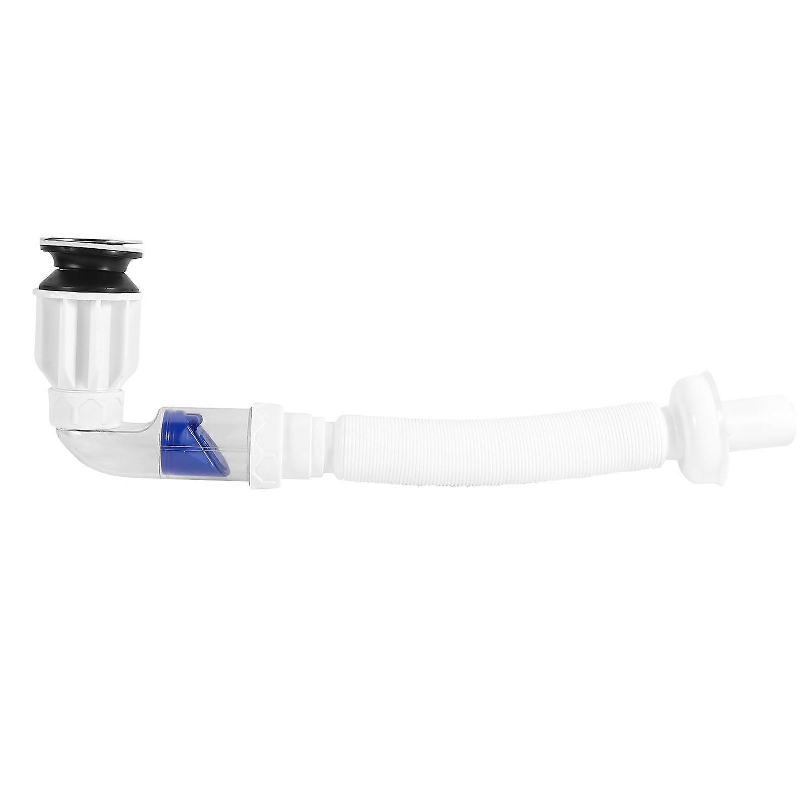 White Plastic and Stainless Steel Sink Downcomer for Home Use with Durable Design and Easy Installation 0.5 Inch