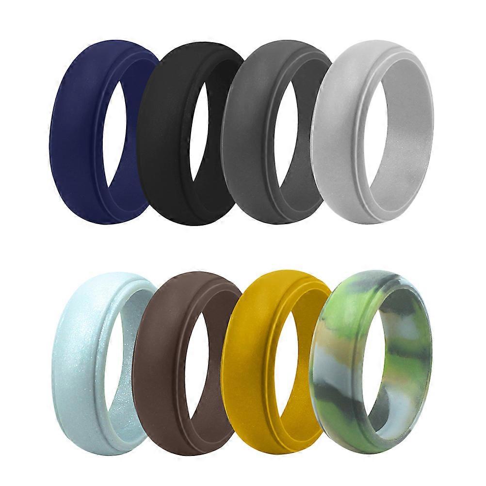Soft Flexible Silicone Band Finger Ring for Home Workout and Sports Activities Assorted Color