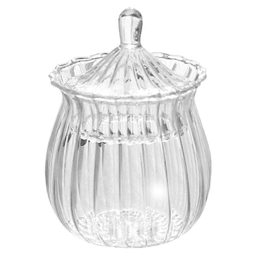 Transparent Glass Storage Jar with Lid – Versatile Snack Container for Candy, Dried Fruit, Nuts, and Tea – Decorative & Practical Use for Home,
