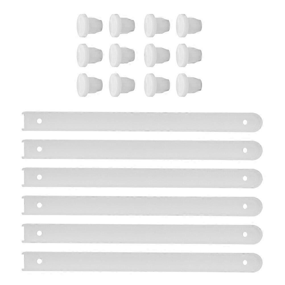 3 sett plastskuffeskinner, skuffereservedeler, skuffeskinner