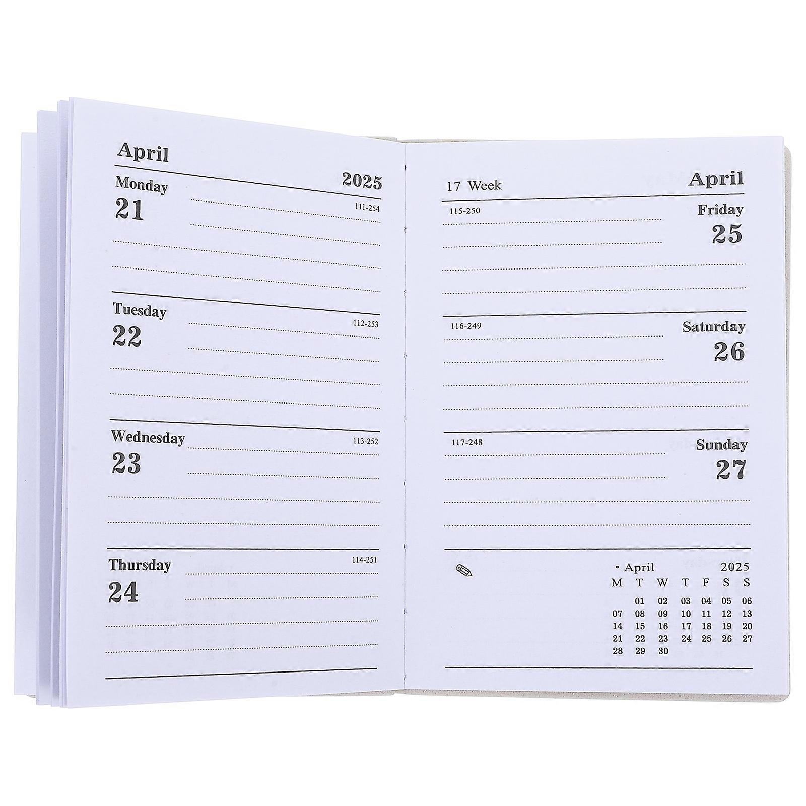 Daily Schedule Planning Notepad Simple Style Planner Book For Professionals Trips 1Pack