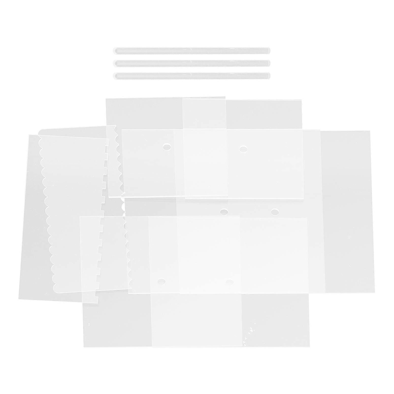 Baking Gadgets Square Cake Tray Non-stick Acrylic 25X25X0.5CM High Temperature Resistance 11Pcs
