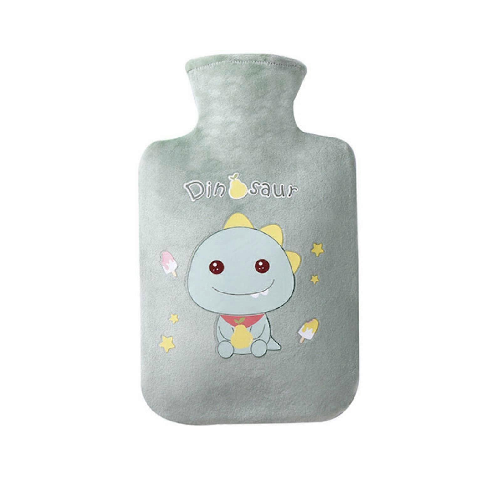 1000ml Cartoon Plush Bear Hot Water Bottle, Portable Velvet Winter Heating Pad for Students, Cute Hand Warmer