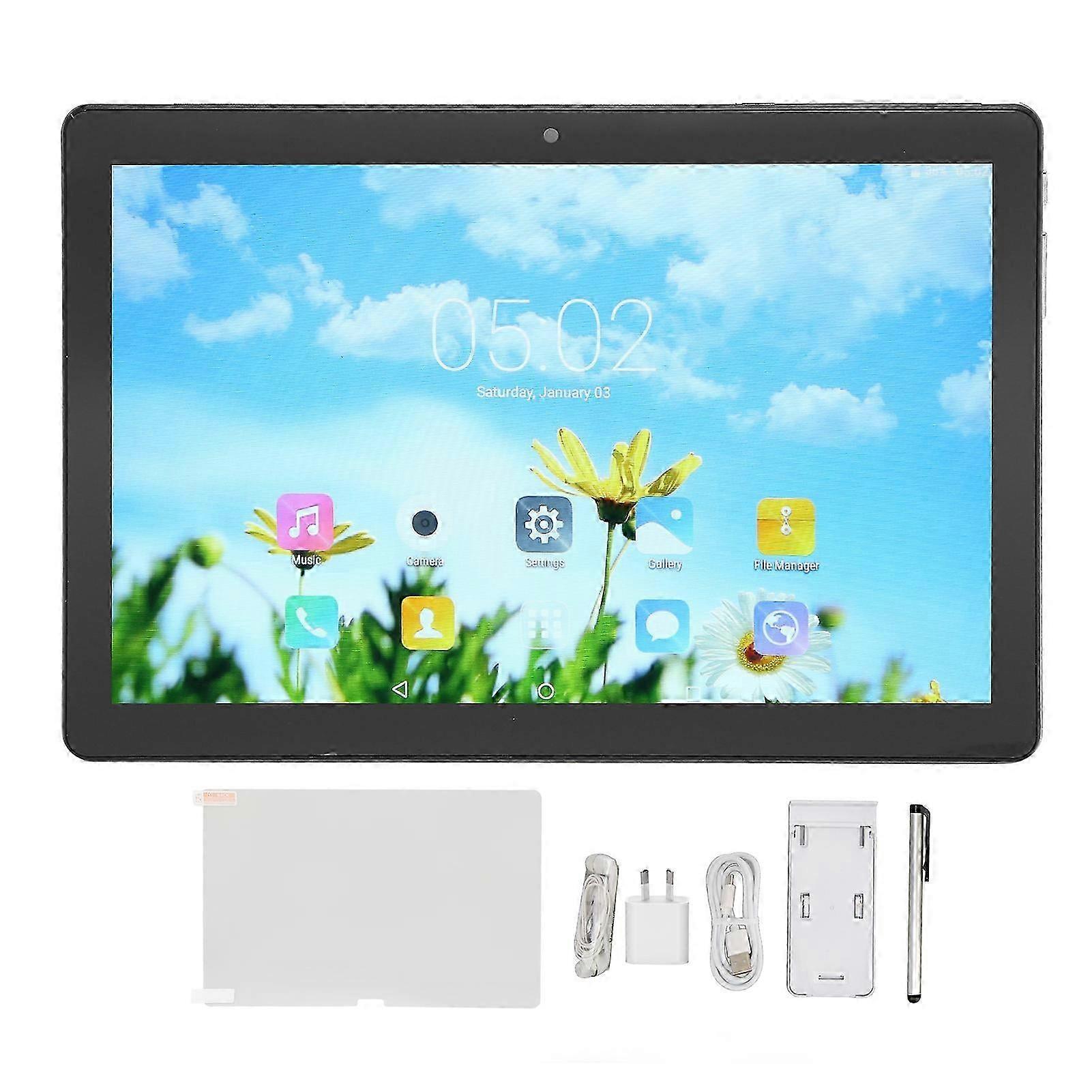 10.1 Inch Tablet 6gb Ram 128gb Rom 1960x1080 Octa Core Cpu 8800mah 13mp Camera 5g Wifi Tablet For Au Plug 100?240v Gold