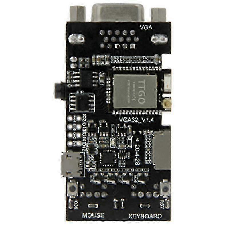 VGA32 VGA ESP32 PSRAM Module V1.4 Controller PS/2 Mouse Keyboard Graphics Library Game ANSI/ Terminal Circuit js