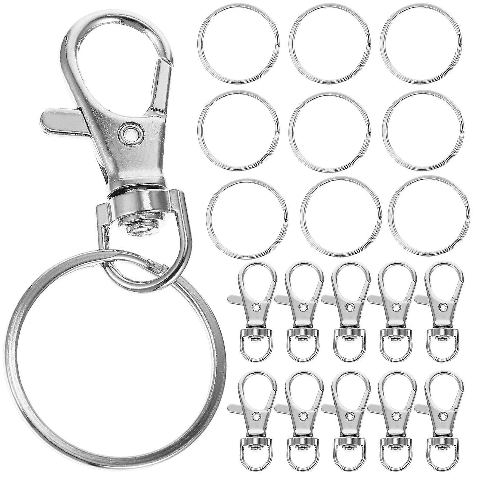 It sounds like you're referring to a product listing or description for **swivel lanyard snap hooks**—commonly used in DIY keychain making, bag