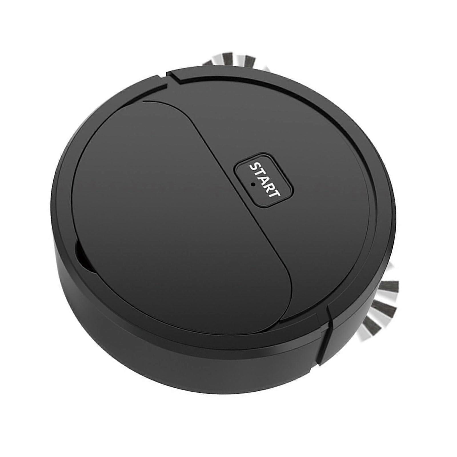 Multifunctional Sweeping and Mopping Robot Cleaner Small Floor Cleaner ABS Texture for Busy Professionals Available in Black Rechargeable Model
