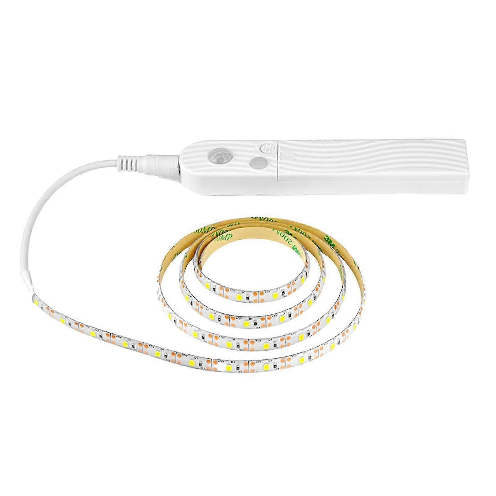 Battery Powered LED Strip Lights PIR Motion Sensor Wireless Wardrobe Closet Lamp