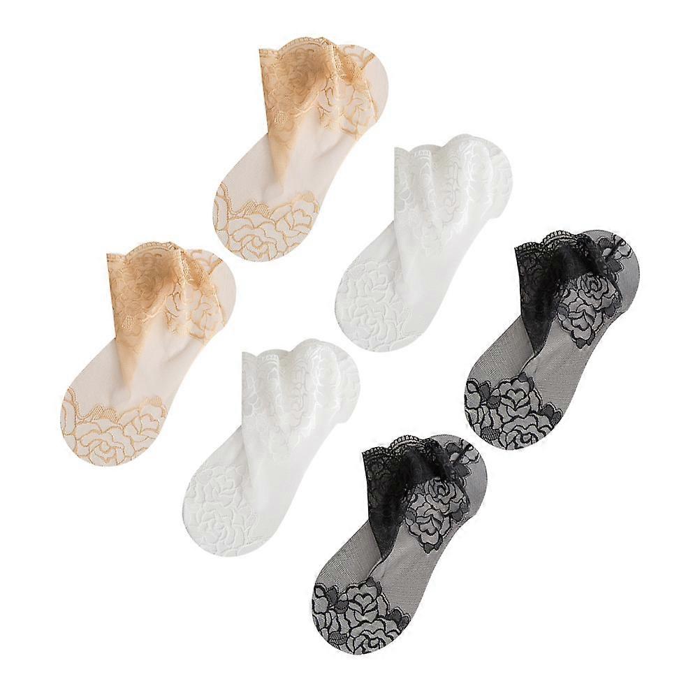 Lace Ankle Socks Short Socks Spring Casual Wear 6Set