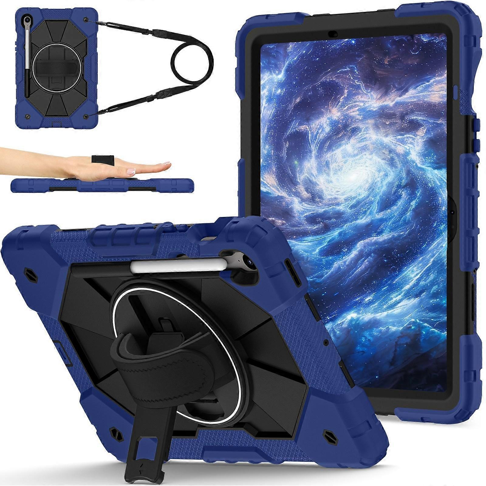 Contrast Color Robot Silicone Hybrid PC Tablet Case For Samsung Galaxy Tab S10 FE / S9