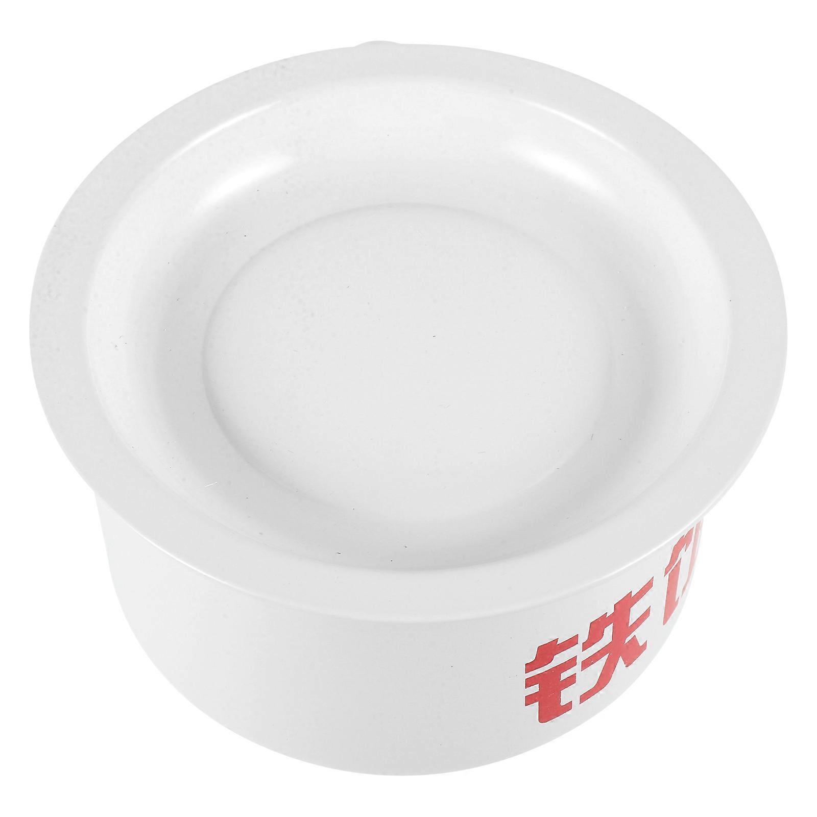 Enamel Lidded Soup Bowl, Multipurpose Kitchenware for Noodles, Salads, Hot or Cold Meals – Retro Design with Non Slip Base