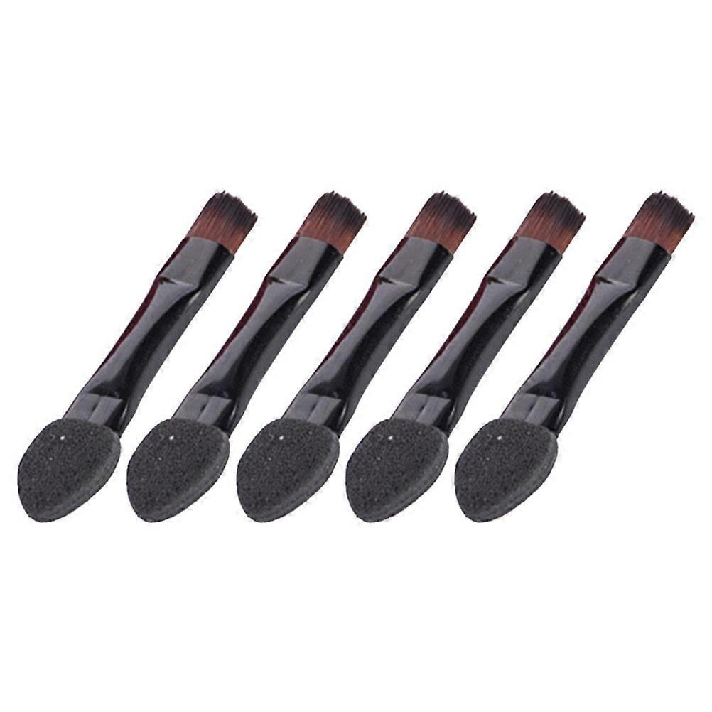 Makeup Brush Eye Shadow Sponge Applicator for Everyday Use Portable Comfortable to Touch Strong Adhesion Dual-sided Design Black 50Set