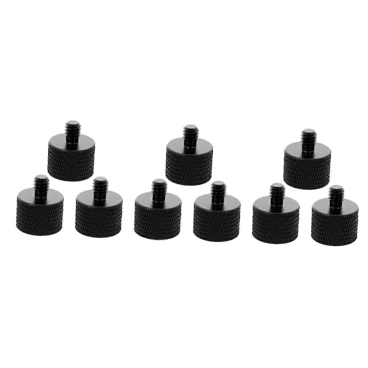 Screw Adapter for Microphone Stand, Tripod Thread, 5/8 to 1/4 Inch, Aluminium Alloy Pack of 9