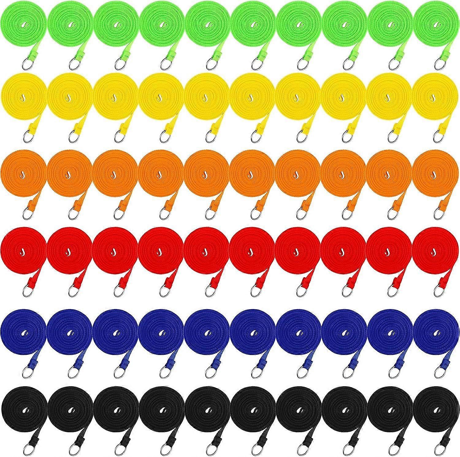 60 Pieces Puppy Slip Leash with O-Ring for Pet Control, Training, Walking, and Daycare, 6 Feet, Durable Material