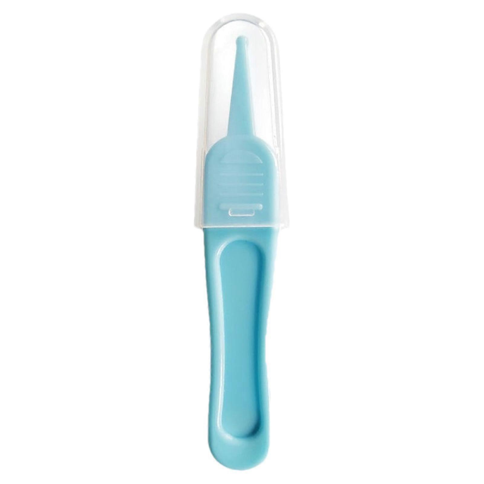 Nose Cleaning Tweezers Safe and Effective RoundTip Pliers for Babies Portable Nasal and Ear Canal Cleaning Tool, Blue