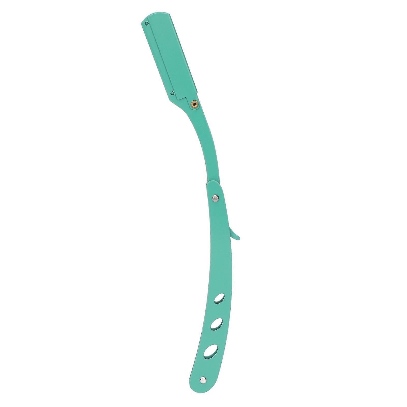 Professional Barber Razor Folded Retro Style Ergonomic Design Convenient Practical Alloy Material Manual Shaving Razor Holder
